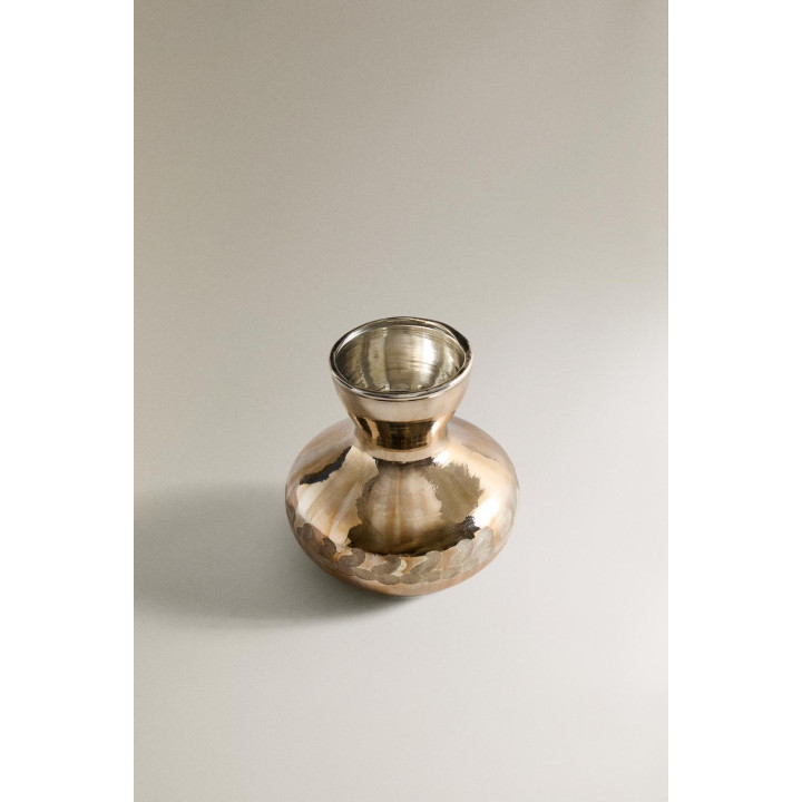 Античная стеклянная мини-ваза для рождества