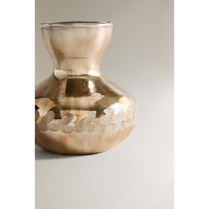 Античная стеклянная мини-ваза для рождества