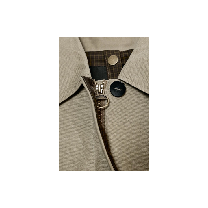 ТРЕНЧ С ЭФФЕКТОМ ВОЩЕНОЙ ТКАНИ — ZW COLLECTION LIMITED EDITION