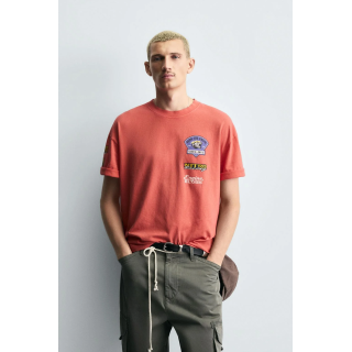 ФУТБОЛКА С МОТОЦИКЛЕТНЫМ ПРИНТОМ