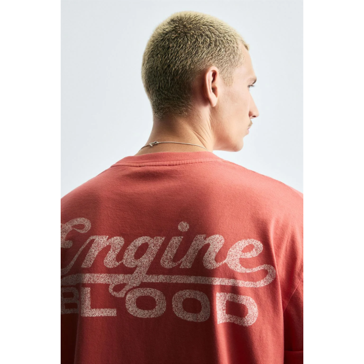 ФУТБОЛКА С МОТОЦИКЛЕТНЫМ ПРИНТОМ