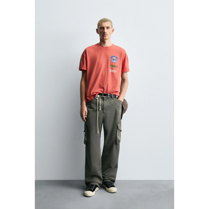 ФУТБОЛКА С МОТОЦИКЛЕТНЫМ ПРИНТОМ