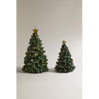 Декоративная свеча в форме рождественской елки