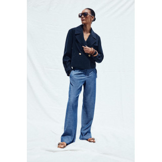 ШИРОКИЕ БРЮКИ СО ШЛЕВКАМИ