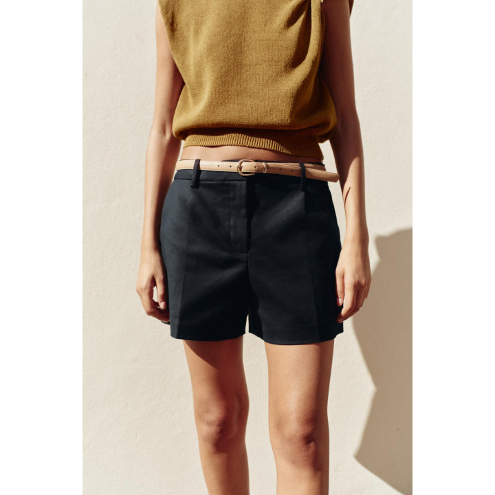 ШОРТЫ С РЕМНЕМ И ЗАЩИПАМИ