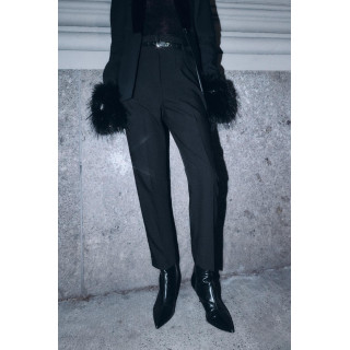 Брюки с высокой посадкой и поясом