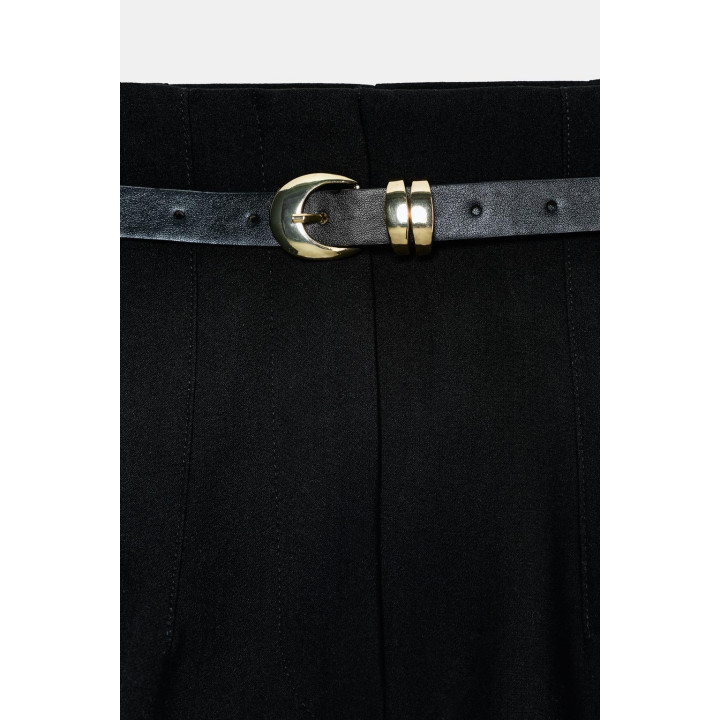 Брюки с высокой посадкой и поясом