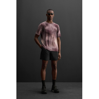 ФУТБОЛКА С ПРИНТОМ ТАЙ-ДАЙ И ПЕРФОРАЦИЕЙ