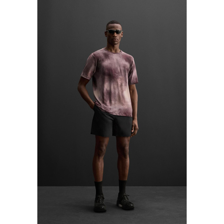 ФУТБОЛКА С ПРИНТОМ ТАЙ-ДАЙ И ПЕРФОРАЦИЕЙ