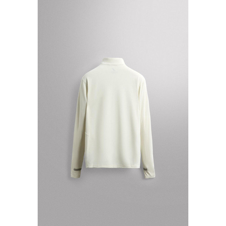 ФУТБОЛКА ИЗ ТЕХНИЧЕСКОЙ ТКАНИ С ВОРОТНИКОМ НА МОЛНИИ