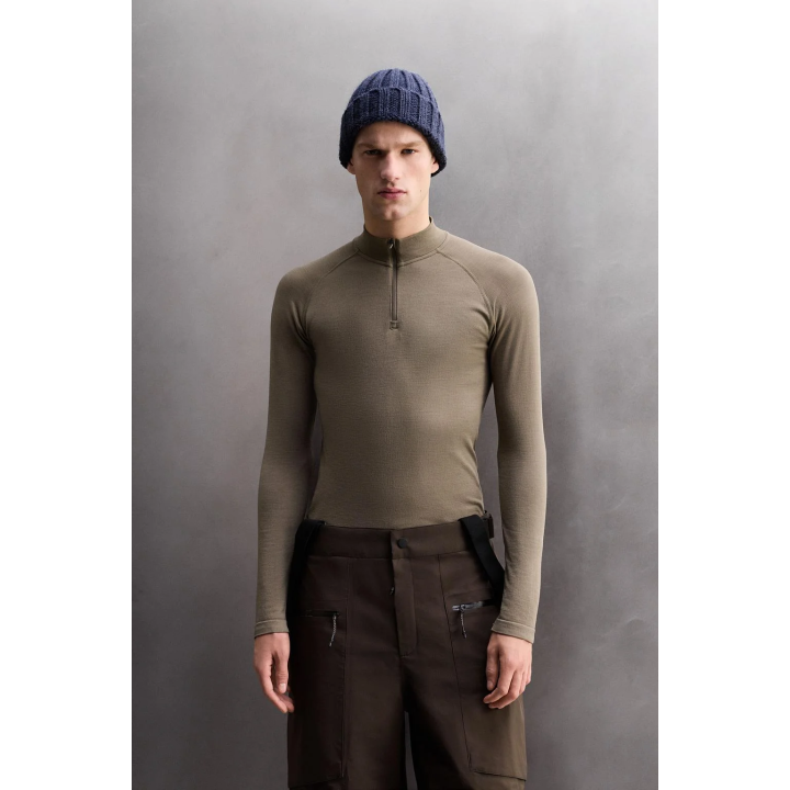 КОМПРЕССИОННАЯ ФУТБОЛКА ДЛЯ КАТАНИЯ НА ЛЫЖАХ С ВОРОТНИКОМ НА МОЛНИИ