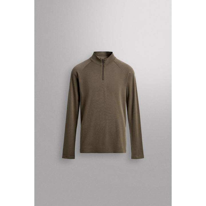 КОМПРЕССИОННАЯ ФУТБОЛКА ДЛЯ КАТАНИЯ НА ЛЫЖАХ С ВОРОТНИКОМ НА МОЛНИИ