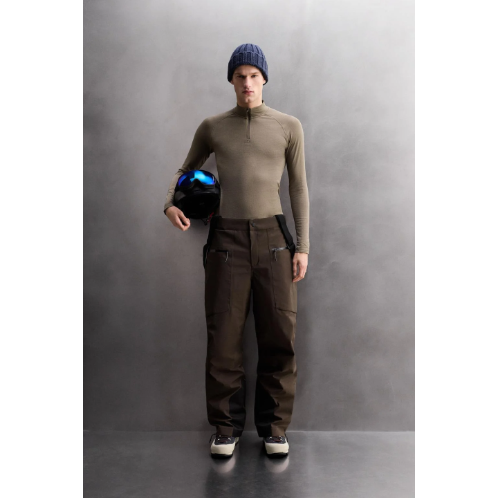 КОМПРЕССИОННАЯ ФУТБОЛКА ДЛЯ КАТАНИЯ НА ЛЫЖАХ С ВОРОТНИКОМ НА МОЛНИИ