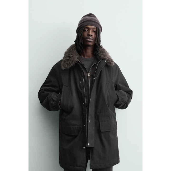 ПАРКА С КОМБИНИРОВАННЫМ СЪЕМНЫМ ВОРОТНИКОМ