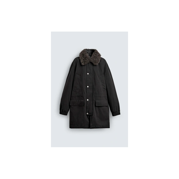 ПАРКА С КОМБИНИРОВАННЫМ СЪЕМНЫМ ВОРОТНИКОМ