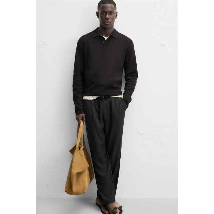 СТРУЯЩИЕСЯ БРЮКИ СВОБОДНОГО КРОЯ