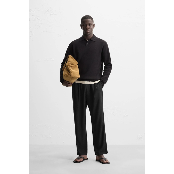 СТРУЯЩИЕСЯ БРЮКИ СВОБОДНОГО КРОЯ