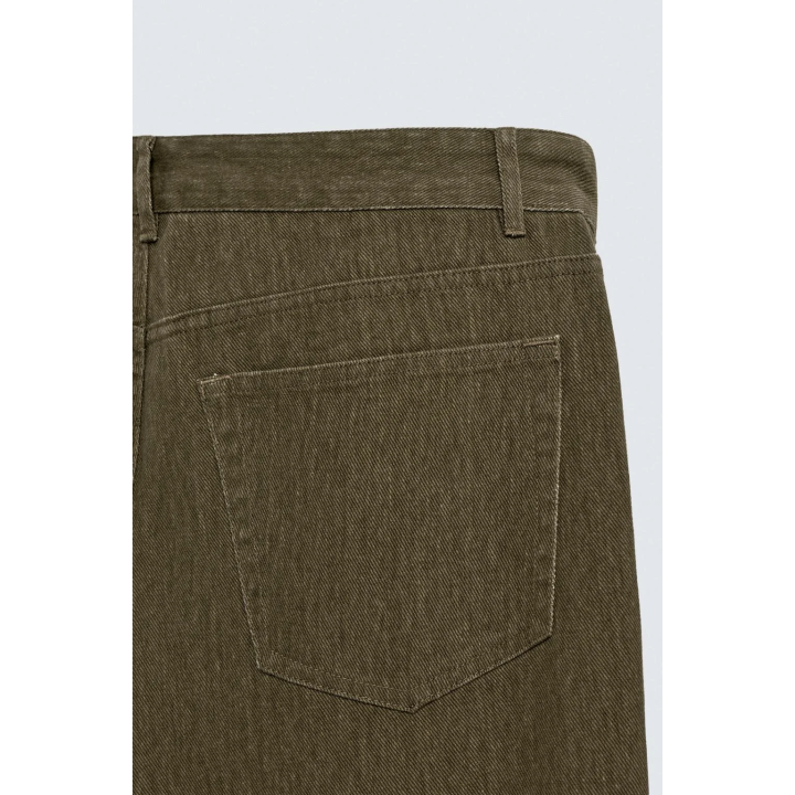 БРЮКИ ИЗ РЕЛЬЕФНОЙ ХЛОПКОВОЙ ТКАНИ