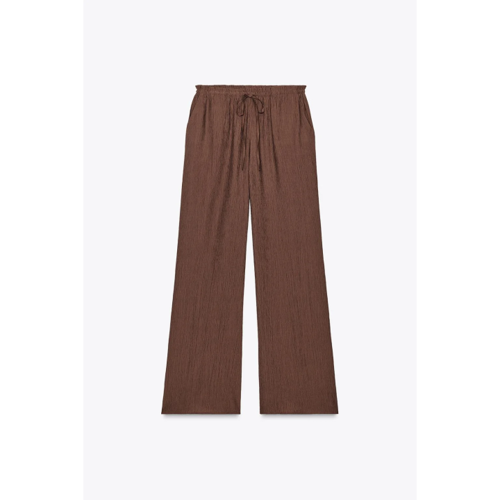 БРЮКИ ИЗ ТКАНИ С РЕЛЬЕФНЫМ УЗОРОМ