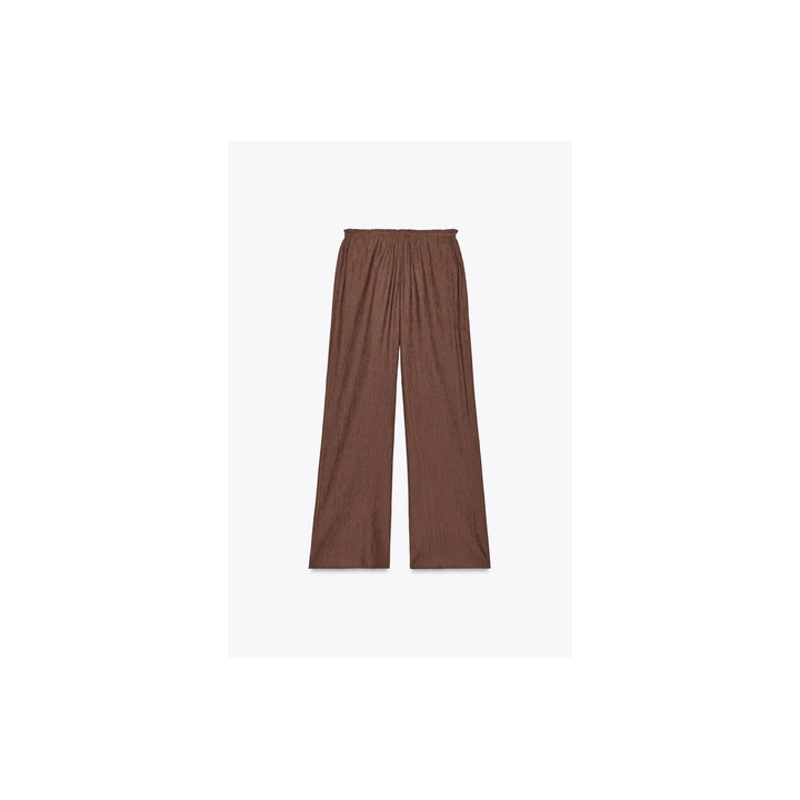 БРЮКИ ИЗ ТКАНИ С РЕЛЬЕФНЫМ УЗОРОМ