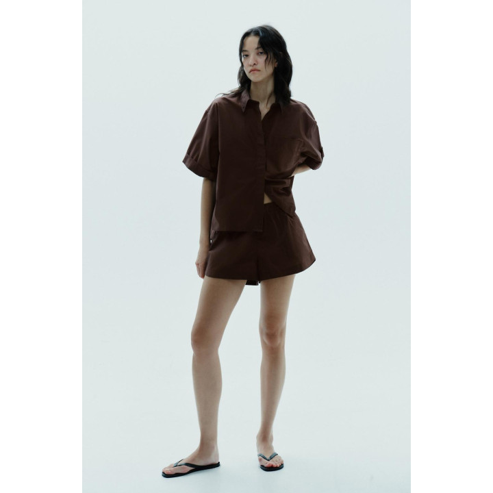 МИНИ-ШОРТЫ ИЗ ПОПЛИНА