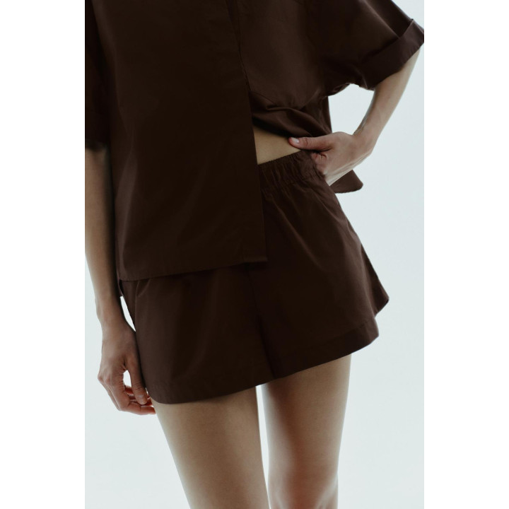 МИНИ-ШОРТЫ ИЗ ПОПЛИНА