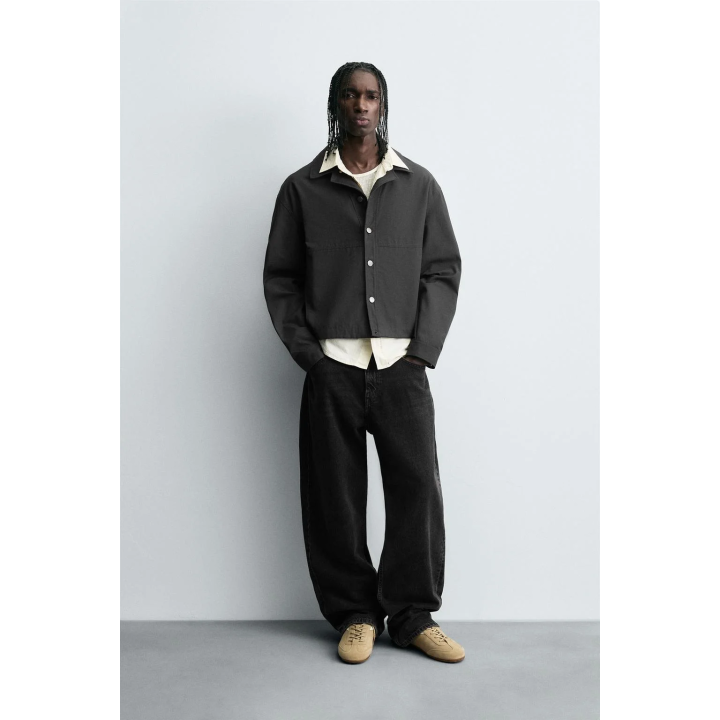 УКОРОЧЕННАЯ КУРТКА-РУБАШКА