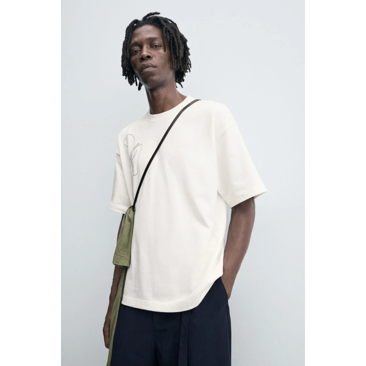 ФУТБОЛКА С ВЫШИВКОЙ И ФОТОПРИНТОМ