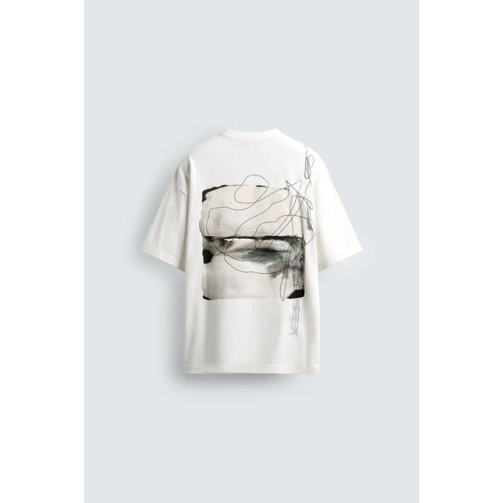 ФУТБОЛКА С ВЫШИВКОЙ И ФОТОПРИНТОМ