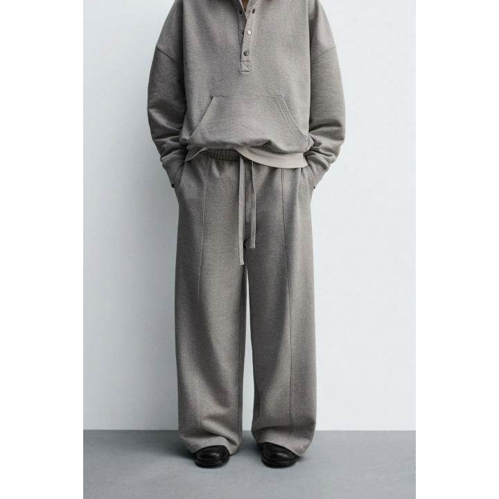 БРЮКИ WIDE FIT С ДЕКОРАТИВНЫМИ ШВАМИ