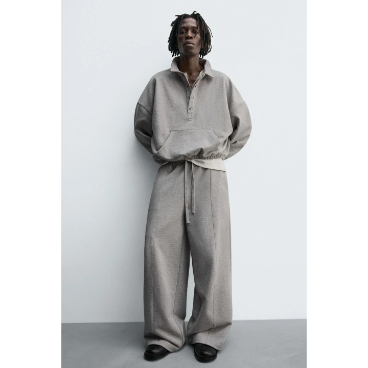 БРЮКИ WIDE FIT С ДЕКОРАТИВНЫМИ ШВАМИ