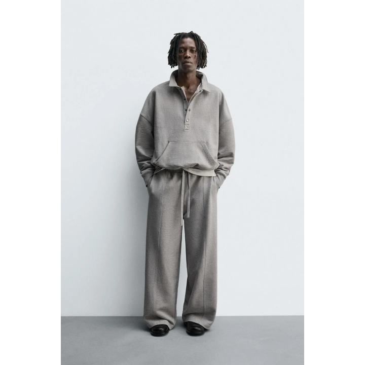 БРЮКИ WIDE FIT С ДЕКОРАТИВНЫМИ ШВАМИ