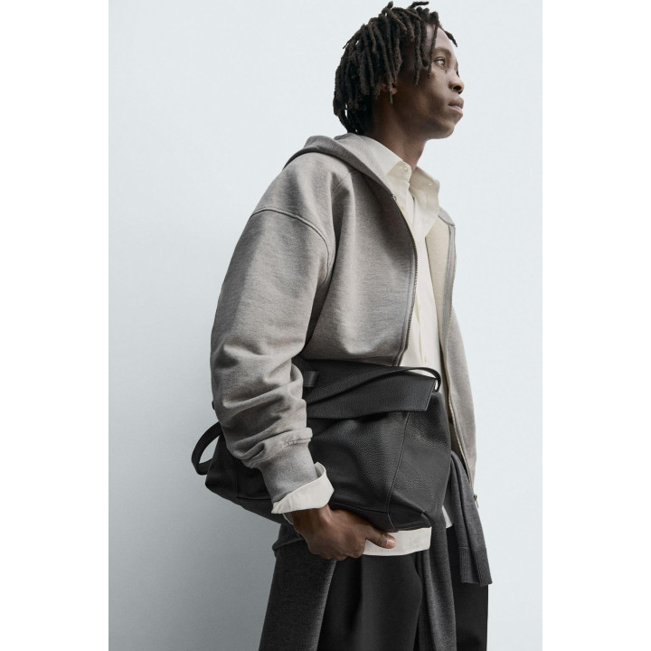 ТОЛСТОВКА НА МОЛНИИ С КАПЮШОНОМ И ЭТИКЕТКОЙ