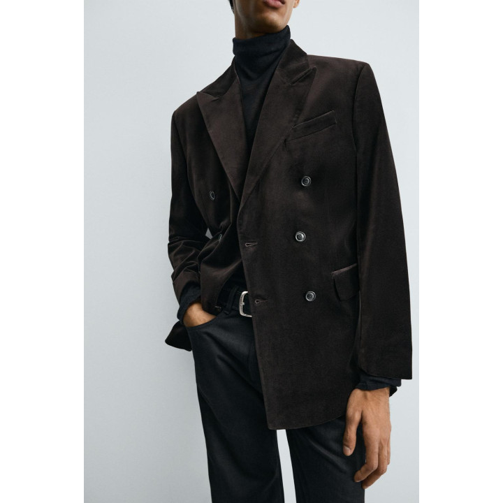 БАРХАТНЫЙ БЛЕЙЗЕР REGULAR FIT