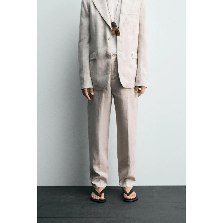 КОСТЮМНЫЕ БРЮКИ ИЗ 100% ЛЬНА