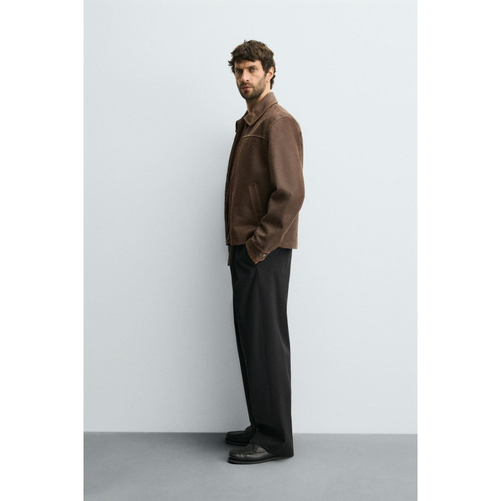 УКОРОЧЕННАЯ КОЖАНАЯ КУРТКА