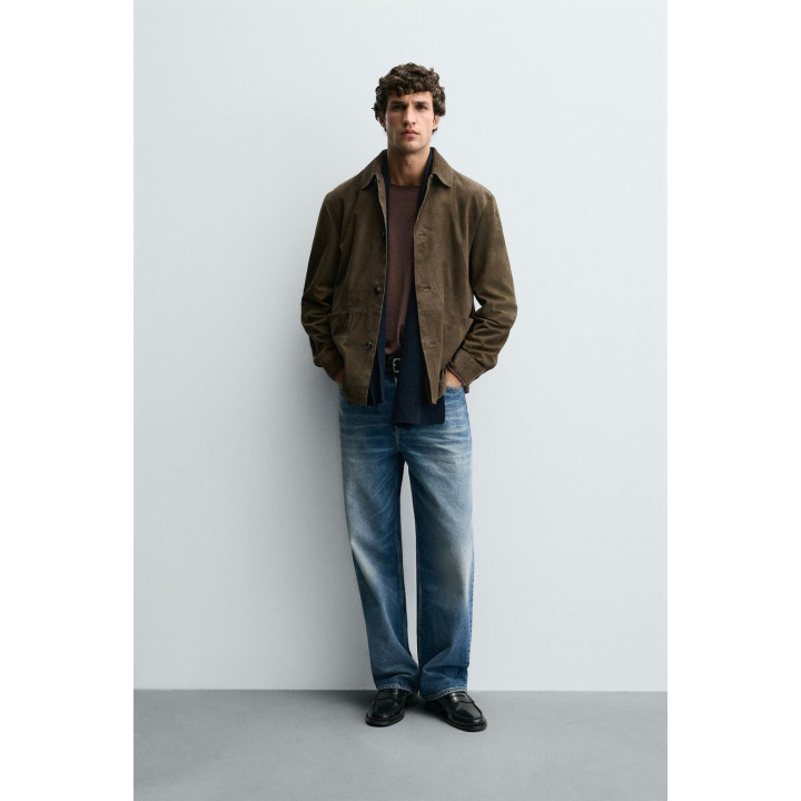 КУРТКА-РУБАШКА ИЗ ЗАМШИ