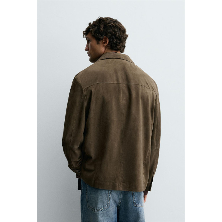 КУРТКА-РУБАШКА ИЗ ЗАМШИ