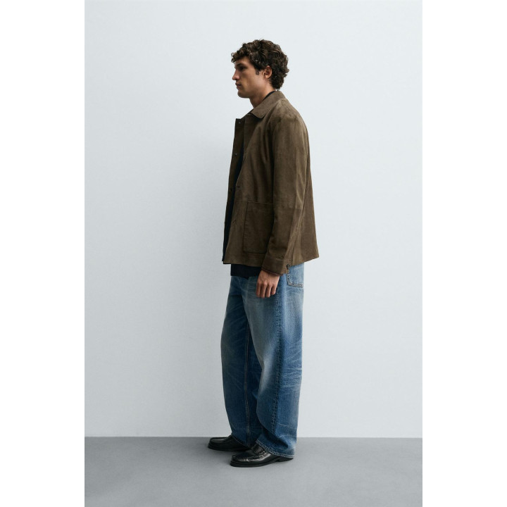 КУРТКА-РУБАШКА ИЗ ЗАМШИ