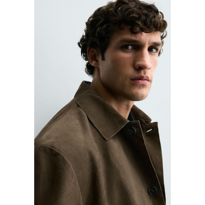 КУРТКА-РУБАШКА ИЗ ЗАМШИ