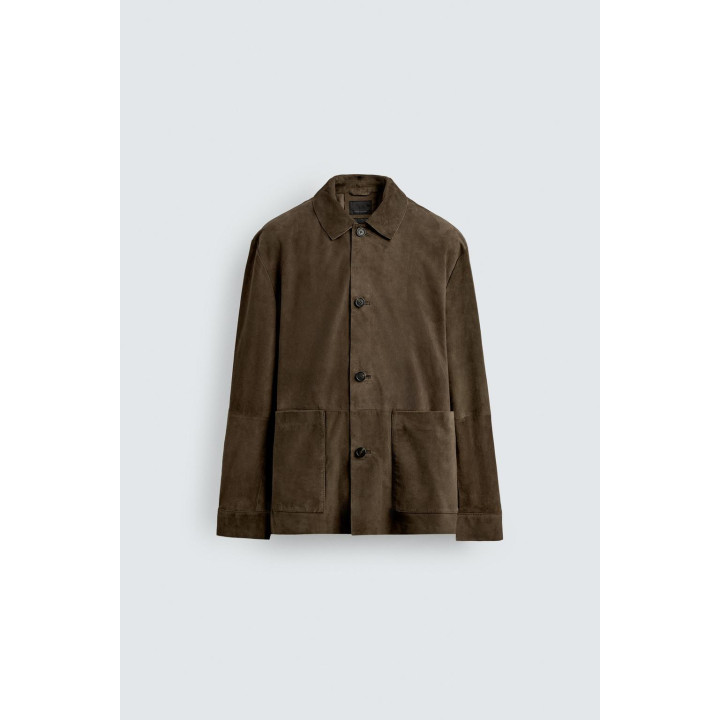 КУРТКА-РУБАШКА ИЗ ЗАМШИ