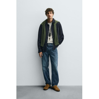 КУРТКА-РУБАШКА ИЗ ЗАМШЕВОЙ КОЖИ