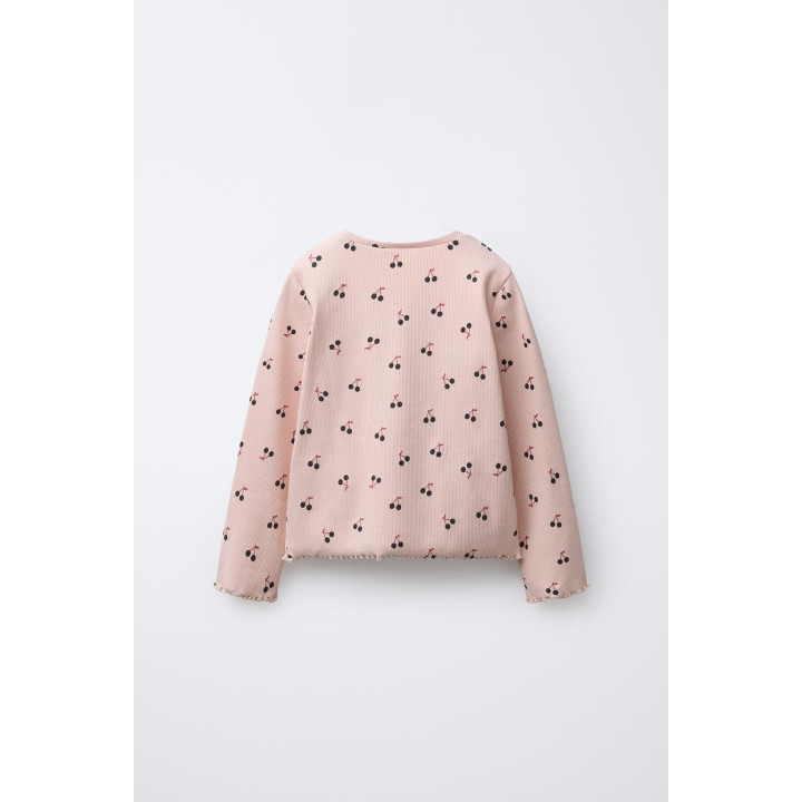 ФУТБОЛКА В РУБЧИК С ПРИНТОМ