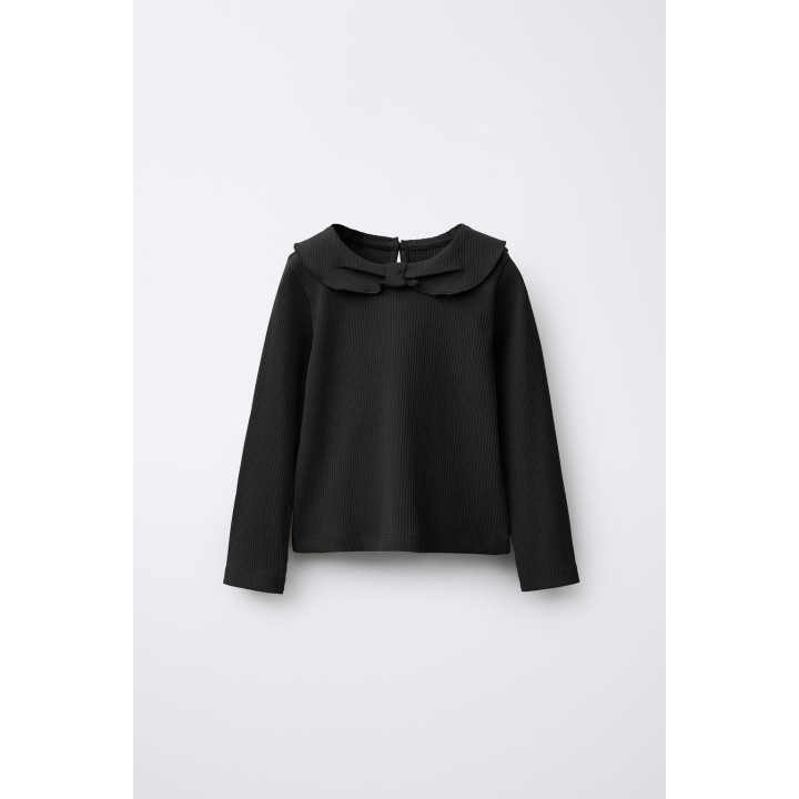 ТОП В РУБЧИК С КРУГЛЫМ ВОРОТНИКОМ