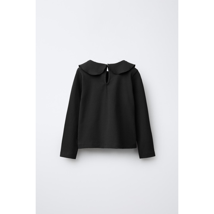 ТОП В РУБЧИК С КРУГЛЫМ ВОРОТНИКОМ