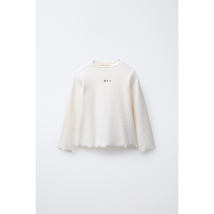 ФУТБОЛКА В РУБЧИК С ВЫШИВКОЙ