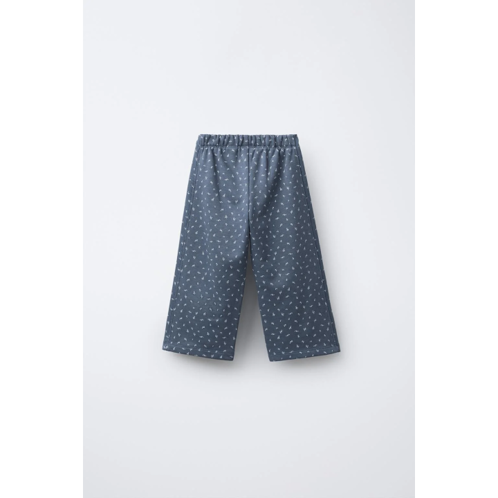 БРЮКИ WIDE LEG ИЗ МЯГКОЙ ТКАНИ С ЦВЕТОЧНЫМ ПРИНТОМ