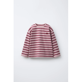 ФУТБОЛКА В ПОЛОСКУ С ВЫШИВКОЙ «СЕРДЦЕ»