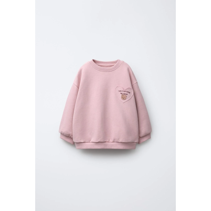 ТОЛСТОВКА С КАРМАНОМ В ФОРМЕ СЕРДЦА