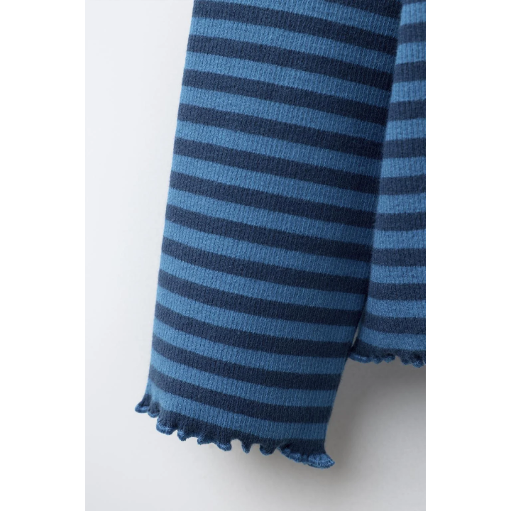 ФУТБОЛКА ИЗ ТКАНИ В ПОЛОСКУ